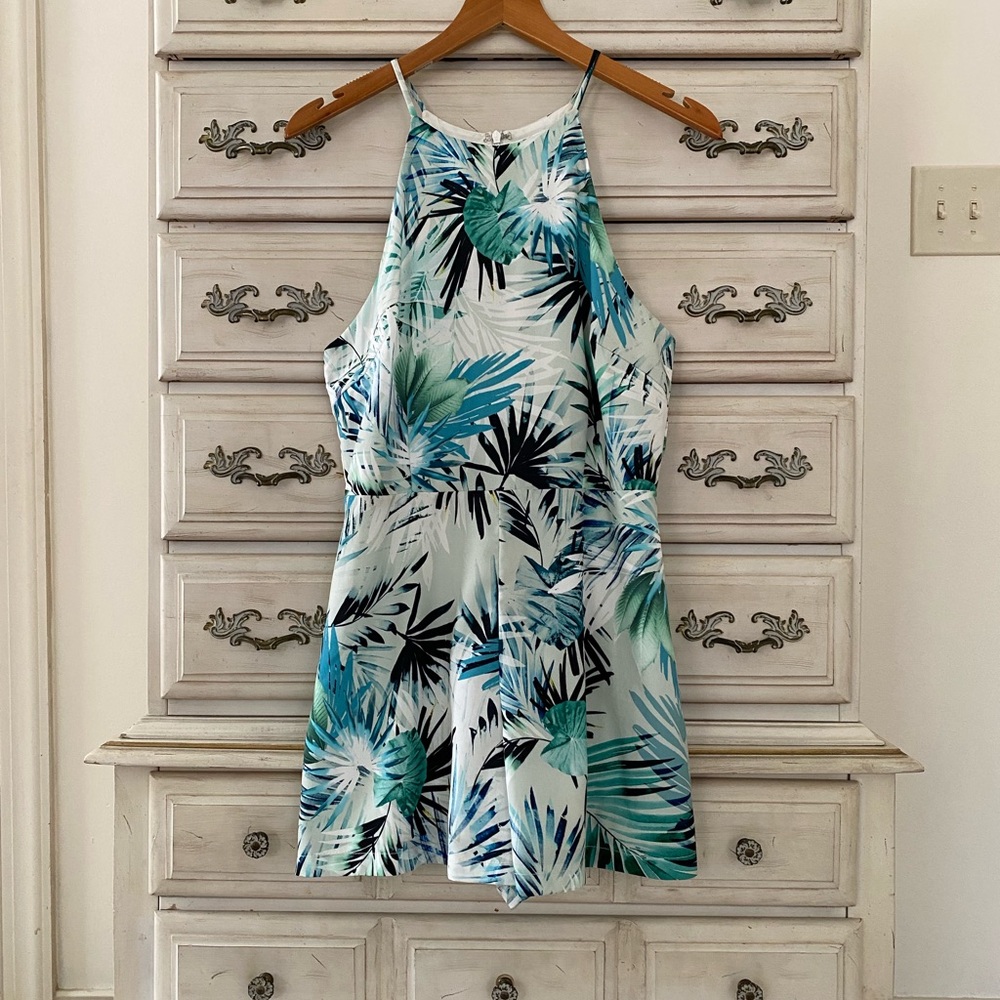 Vici Botanical Leaf Romper